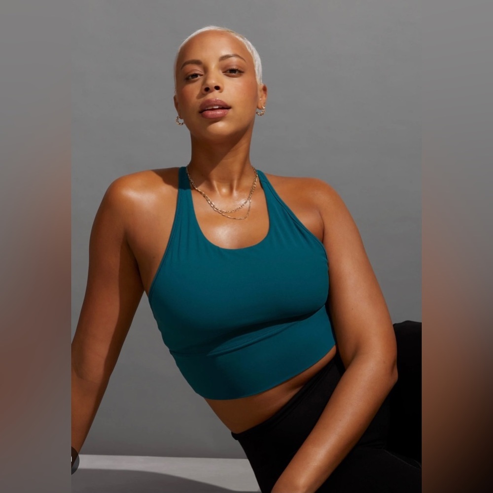 STORI Long line bra in light purple